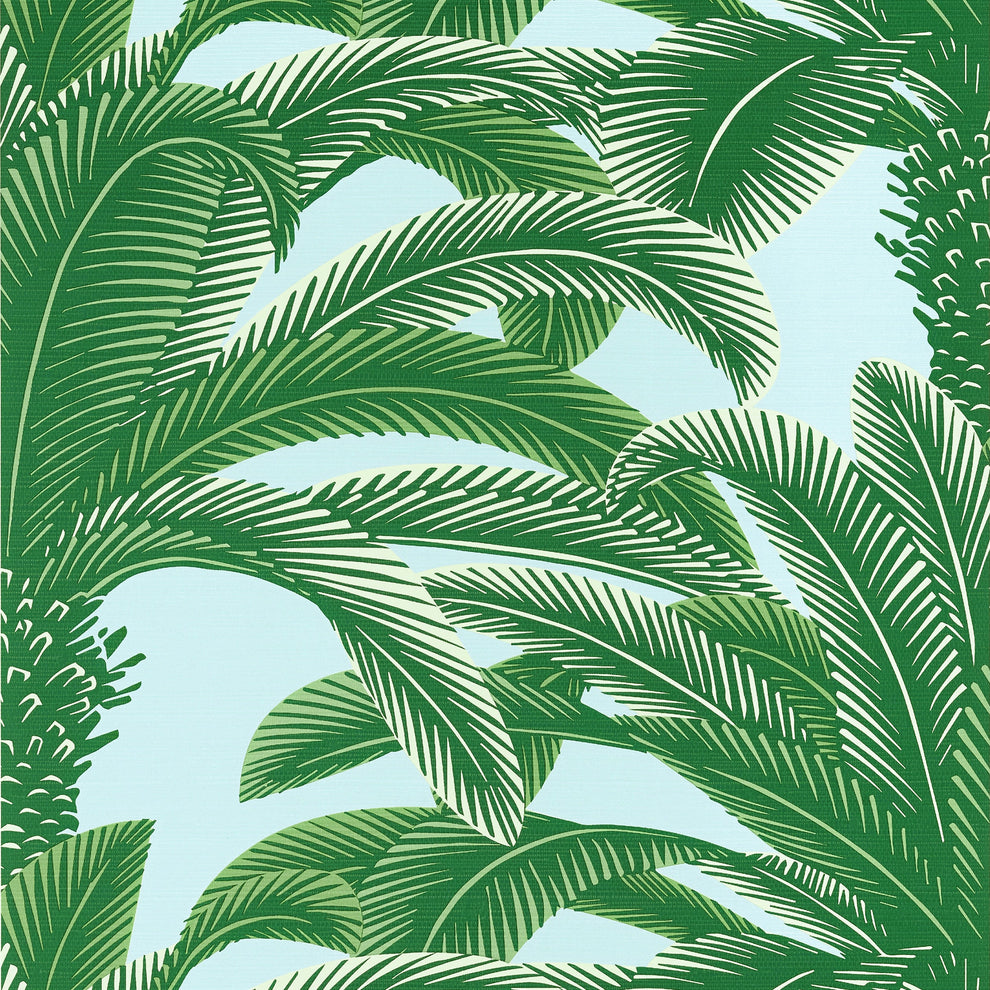 Queen Palm Wallpaper by Thibaut – The ReBorn House