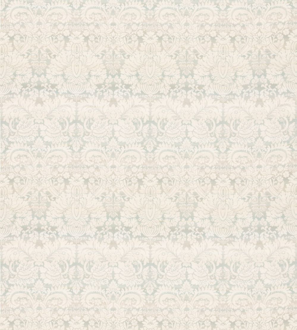 Queen's Damask Fabric by GP & J Baker Aqua