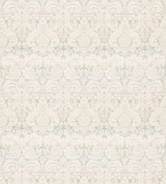 Queen's Damask Fabric by GP & J Baker Aqua