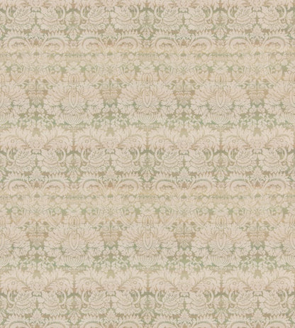 Queen's Damask Fabric by GP & J Baker Green