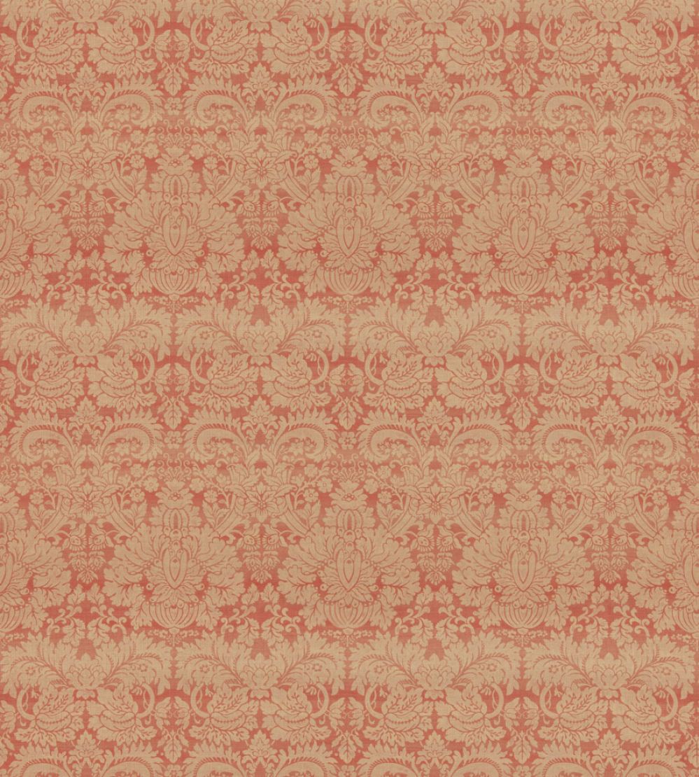 Queen's Damask Fabric by GP & J Baker Old Red