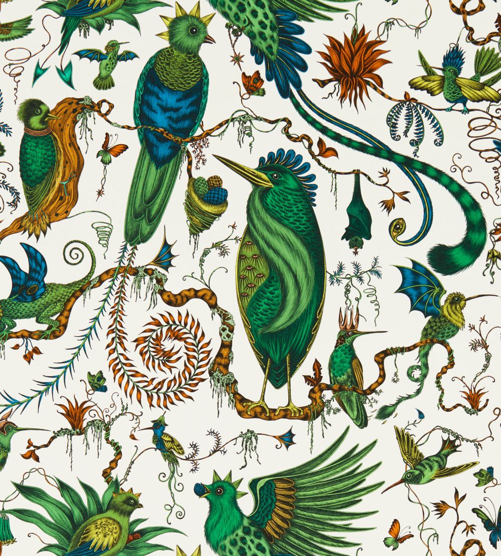Quetzal Wallpaper by Clarke & Clarke Green