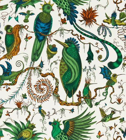 Quetzal Wallpaper by Clarke & Clarke Green
