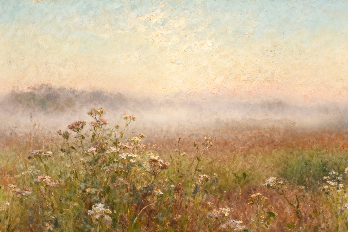 Quiet Meadow Summer mural by Hovia