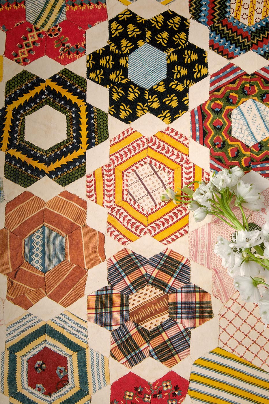 Quilt Wallpaper by Pierre Frey shown in a room setting (view 2)