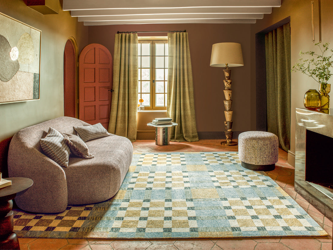 Quilty Rug by Pierre Frey shown in a room setting (view 1)