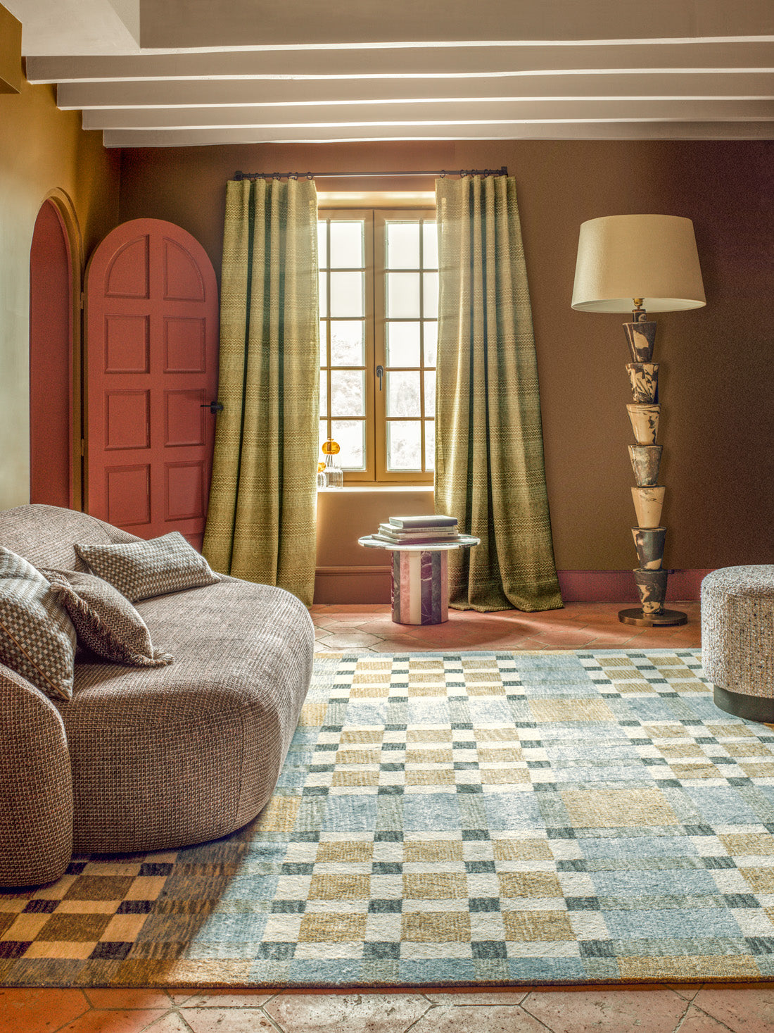 Quilty Rug by Pierre Frey shown in a room setting (view 2)