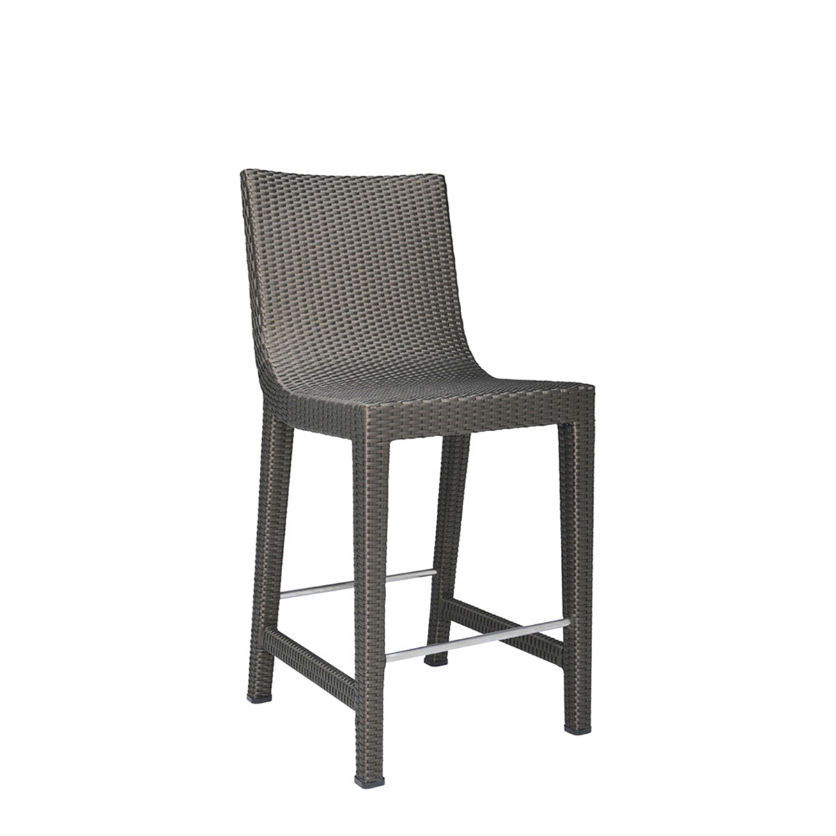 Quinta Fully Woven Counter Stool by JANUS et Cie in Khaki