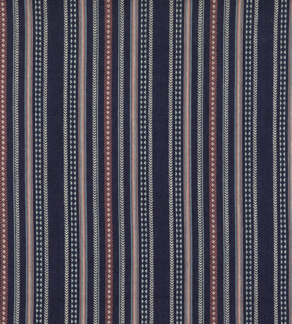 Racing Stripe Fabric by Mulberry Home Indigo