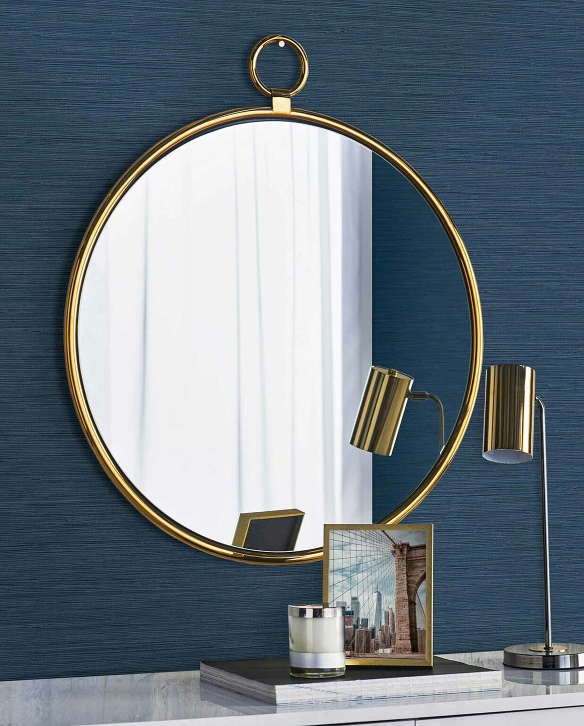 Rafia Urban contract wallcovering by Coordonné in No. 64785822, shown in a styled room