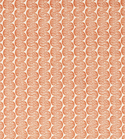 Raft Stripe Print Fabric by Scion Rust