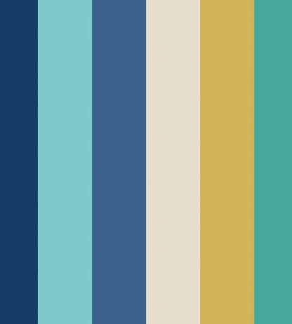 Rainbow Bloc Wallpaper by Ohpopsi Cobolt Mix