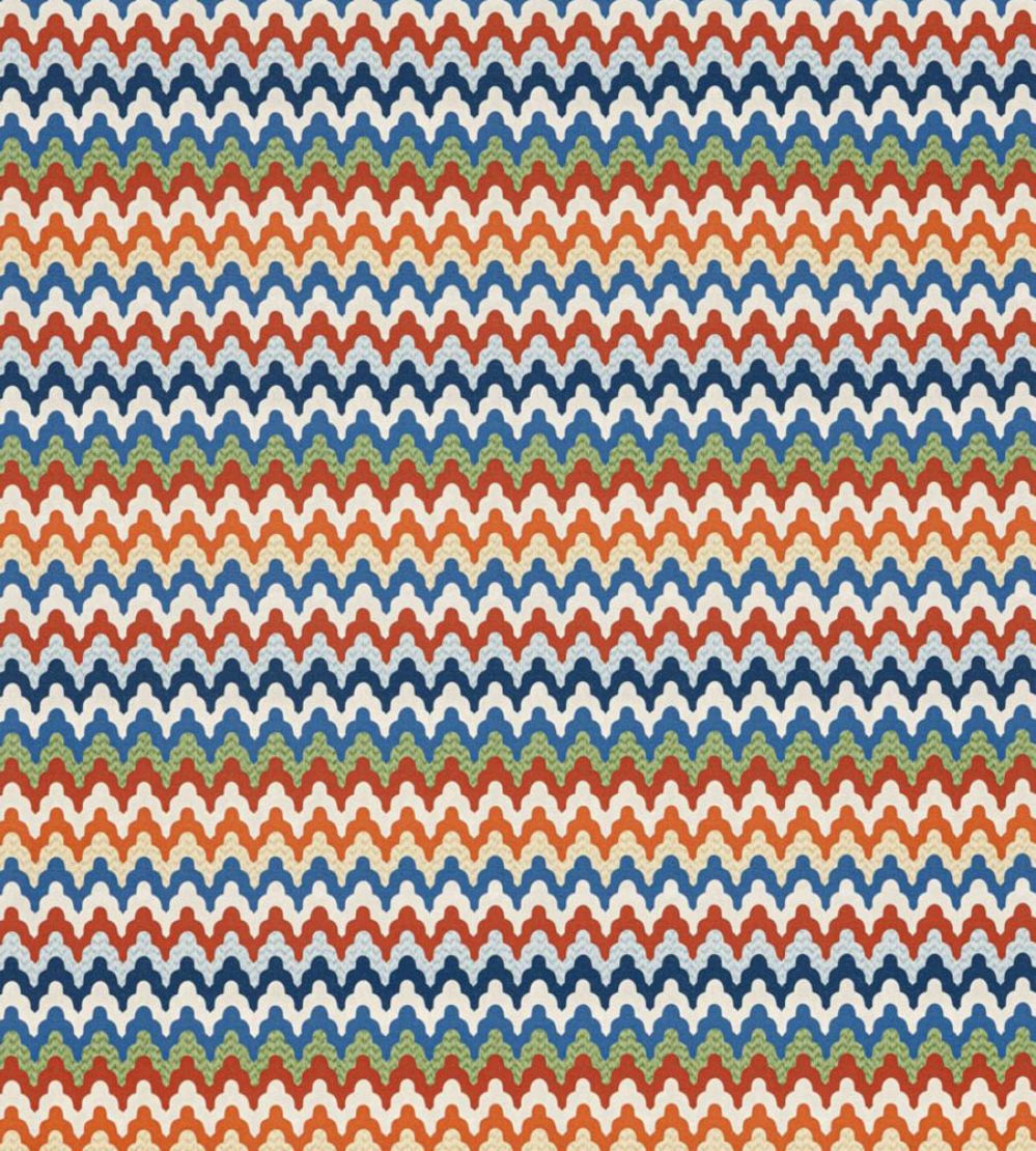 Rainbow Mountain Wallpaper by Scalamandre Cobalt Rouge