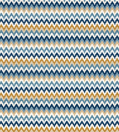 Rainbow Mountain Wallpaper by Scalamandre Denim Gold