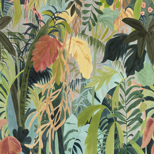 Rainforest Mural by Thibaut in Tropical (TM15853)