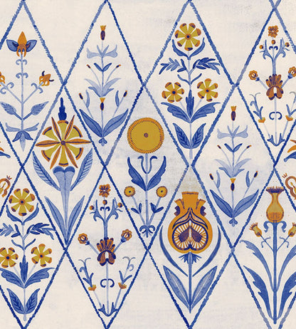 Rajola Wallpaper by Tres Tintas Dark blue