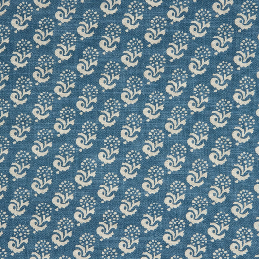 Rambagh Indigo fabric by Lisa Fine Textiles