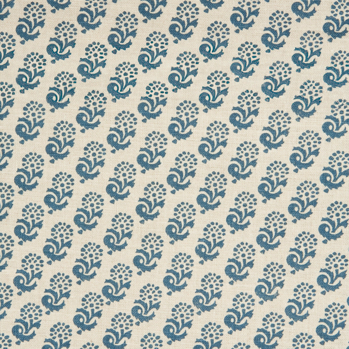 Rambagh Reverse Indigo fabric by Lisa Fine Textiles