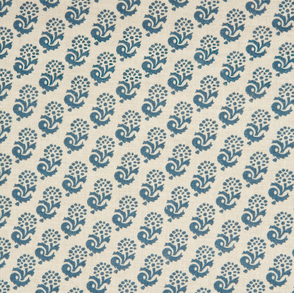 Rambagh Reverse Indigo fabric by Lisa Fine Textiles