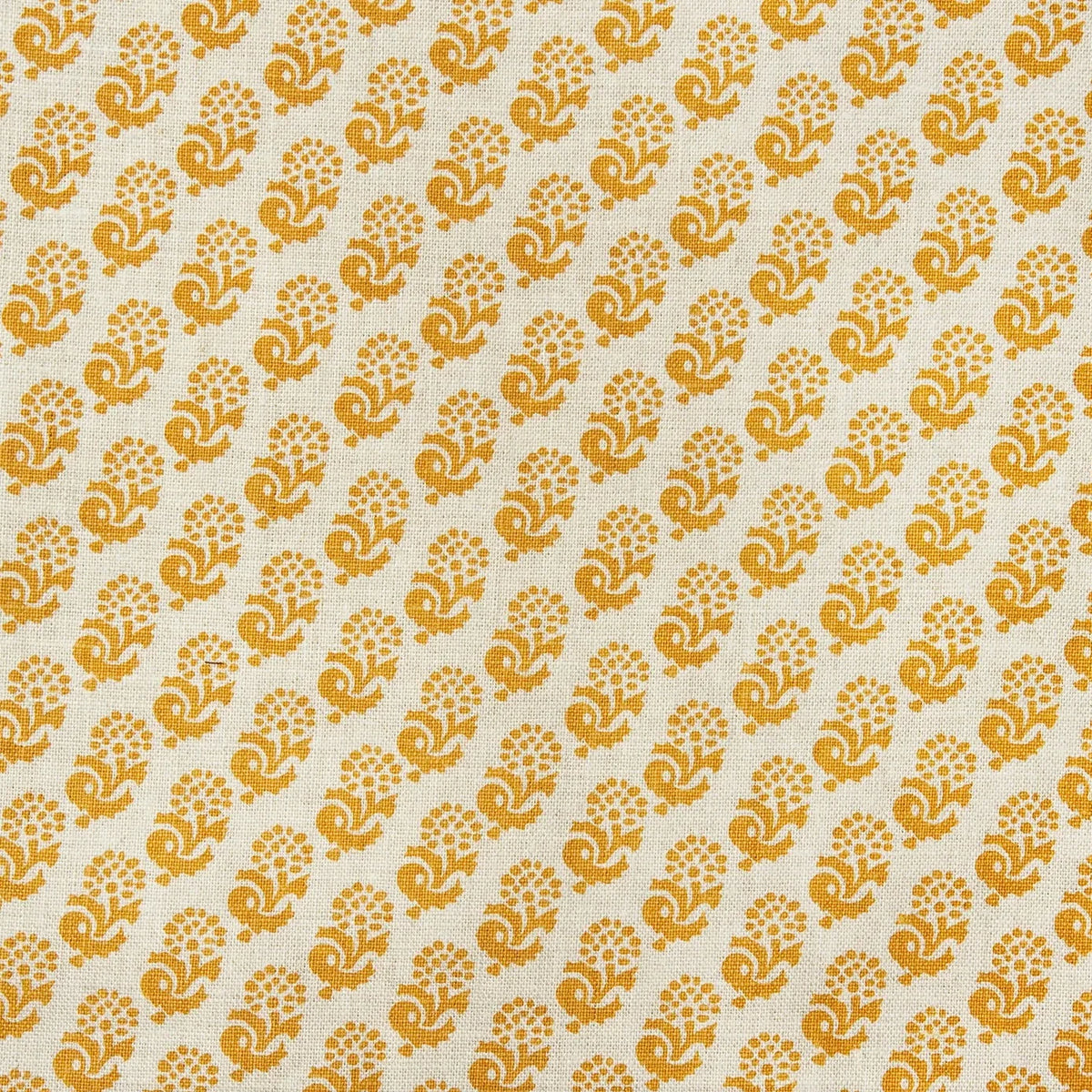 Rambagh Reverse Curry fabric by Lisa Fine Textiles