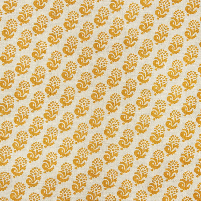 Rambagh Reverse Curry fabric by Lisa Fine Textiles