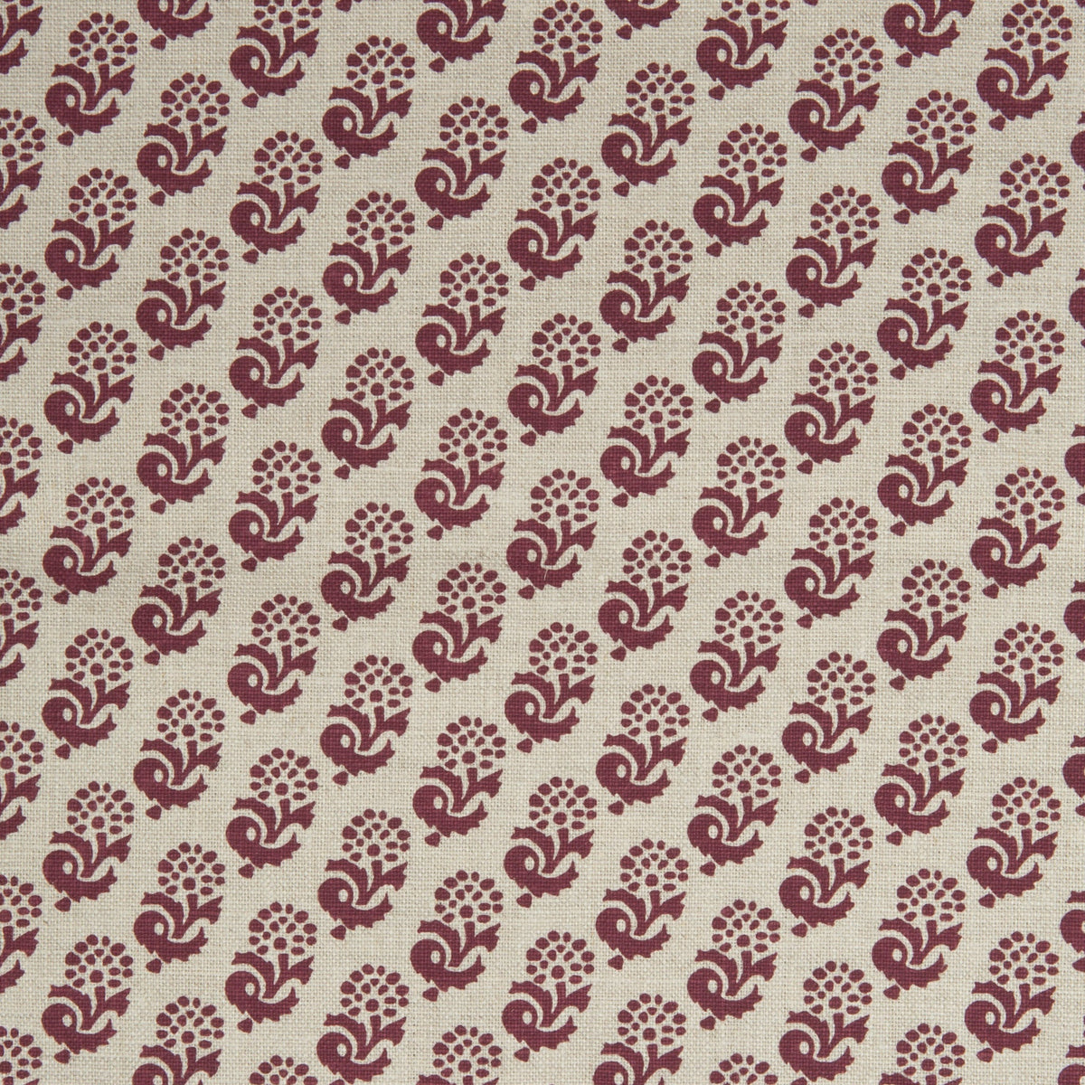 Rambagh Reverse Berry fabric by Lisa Fine Textiles