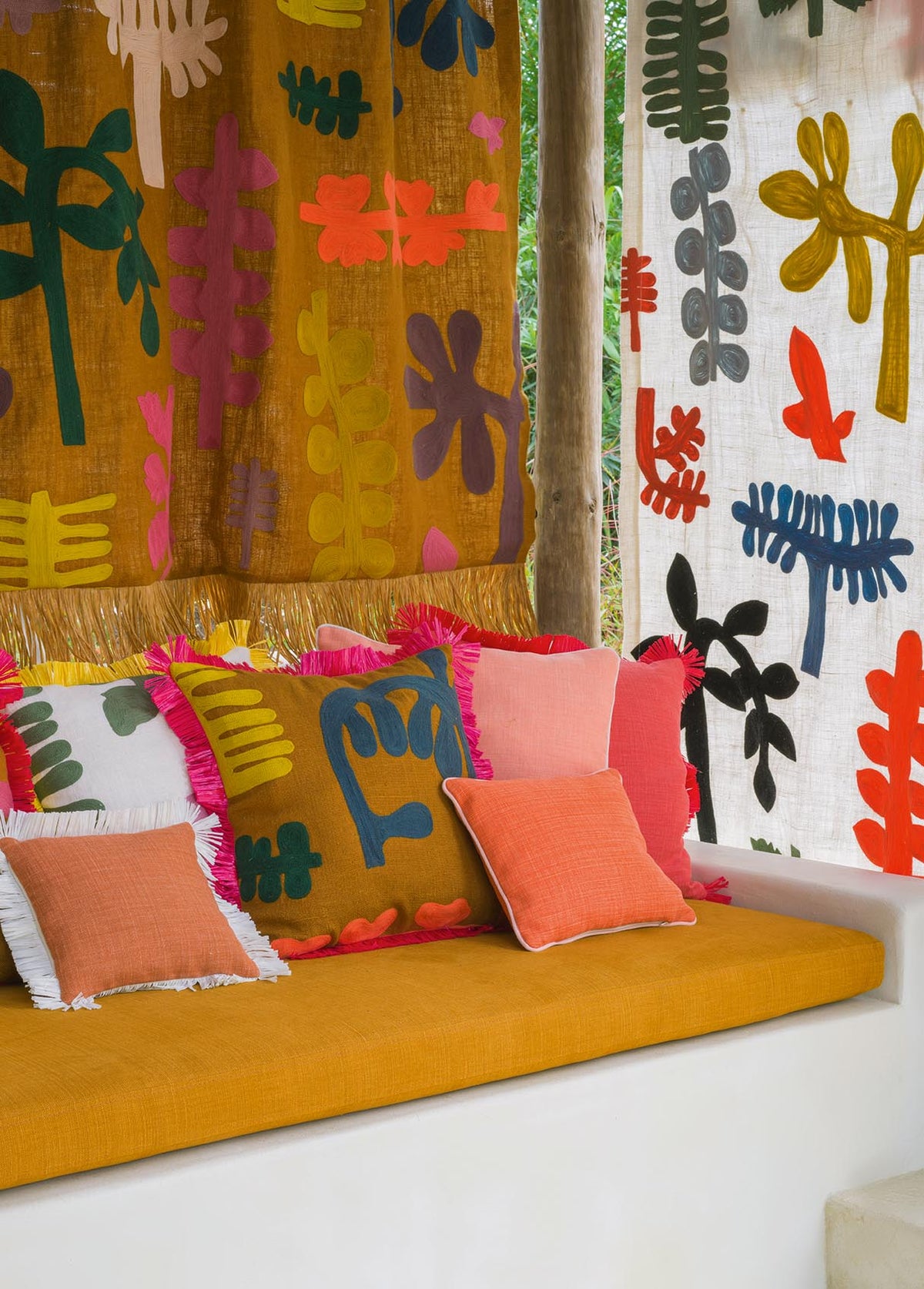 Rangiroa Wallpaper by Pierre Frey shown in a room setting (view 1)