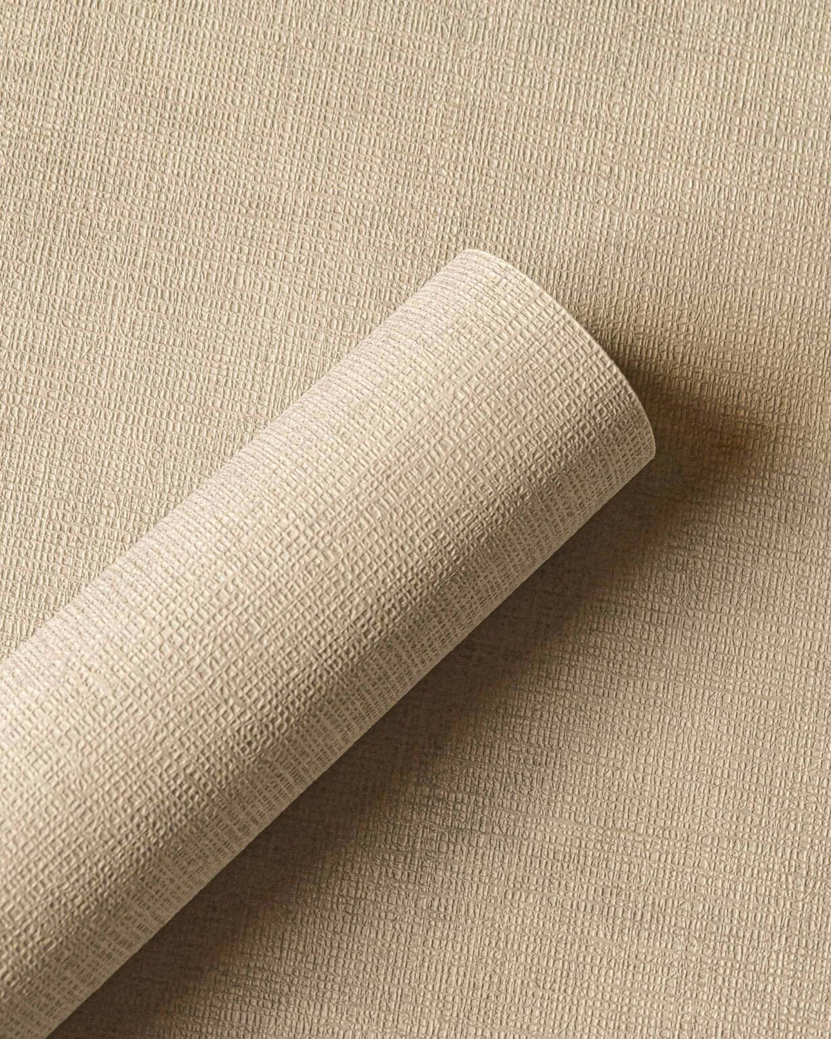 Raphia wallpaper by Coordonné in Ocre II, shown in a styled room