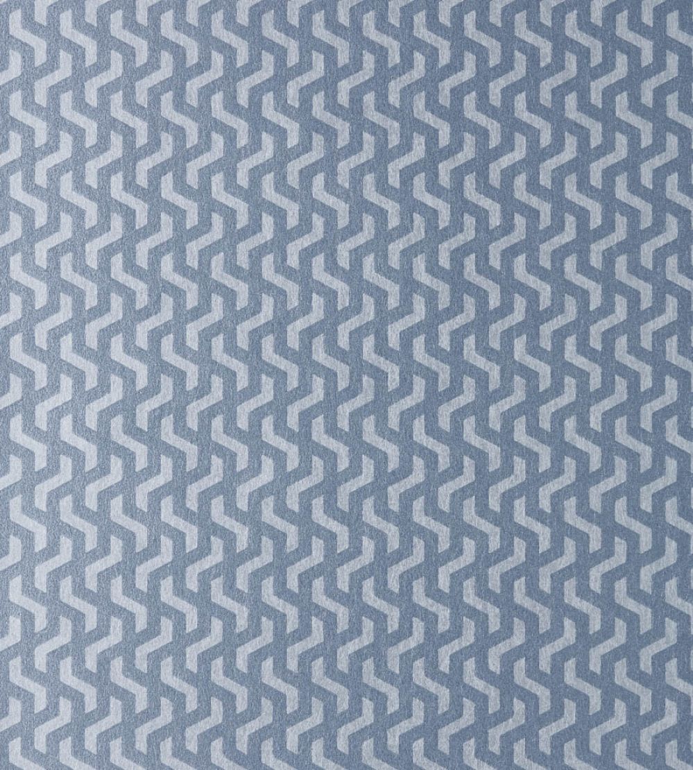 Rattan Wallpaper by 1838 Wallcoverings Blue Dusk