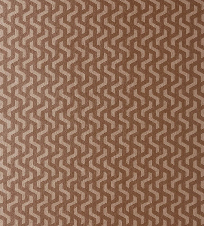 Rattan Wallpaper by 1838 Wallcoverings Burnt Orange