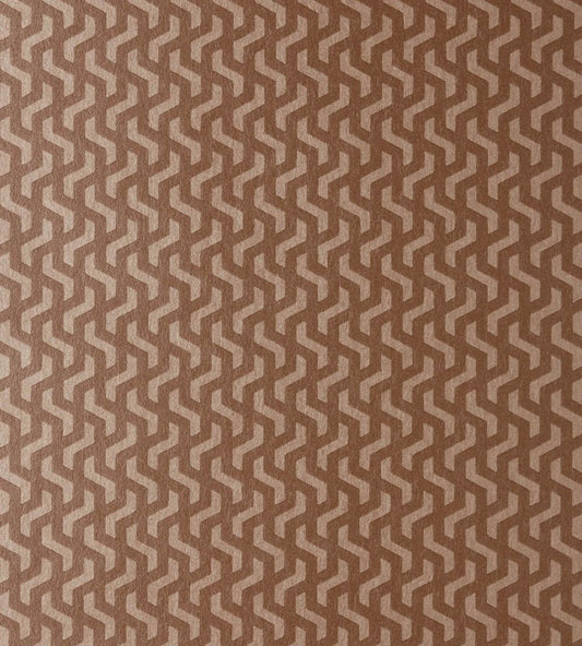 Rattan Wallpaper by 1838 Wallcoverings Burnt Orange