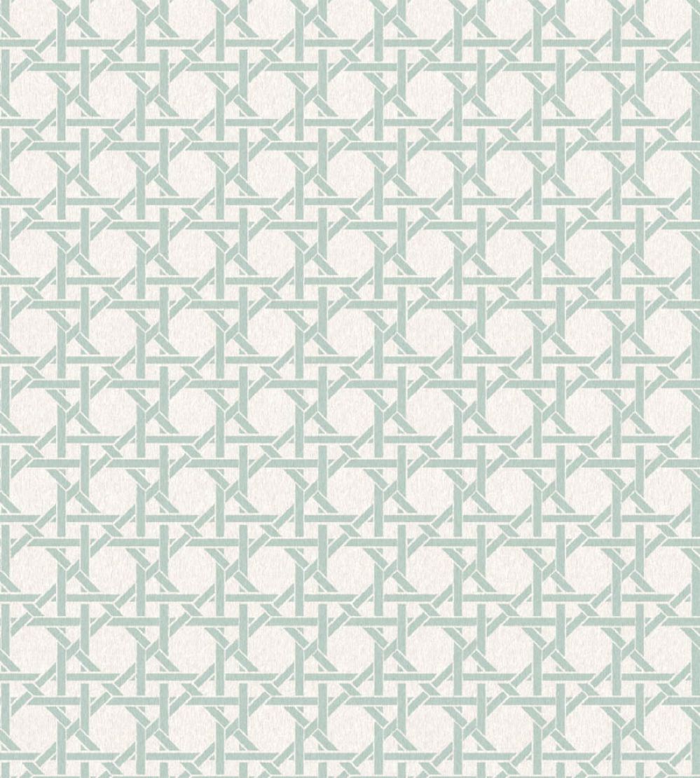 Rattan Wallpaper by Woodchip & Magnolia Duck Egg