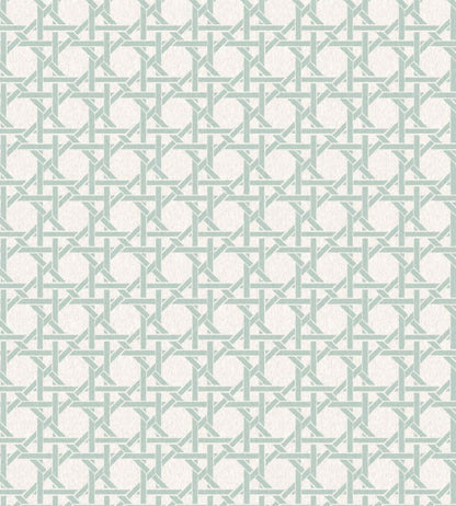 Rattan Wallpaper by Woodchip & Magnolia Duck Egg
