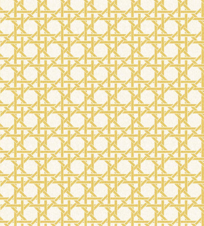 Rattan Wallpaper by Woodchip & Magnolia Golden Yellow