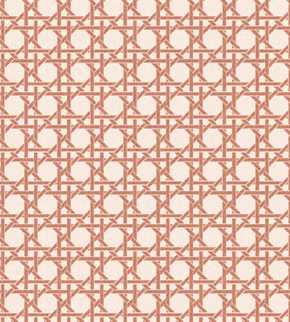 Rattan Wallpaper by Woodchip & Magnolia Rust