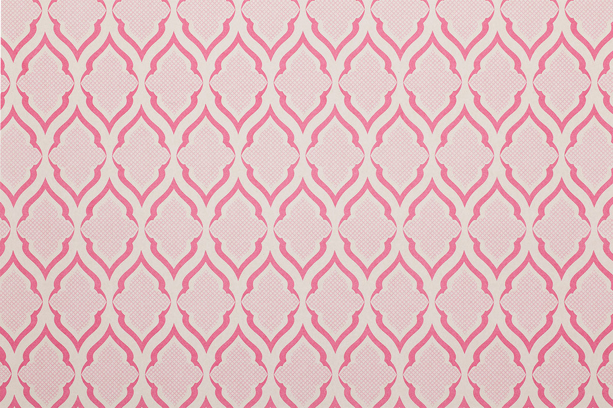 Ravenna Wallpaper by Christopher Farr Cloth in Fuchsia colorway