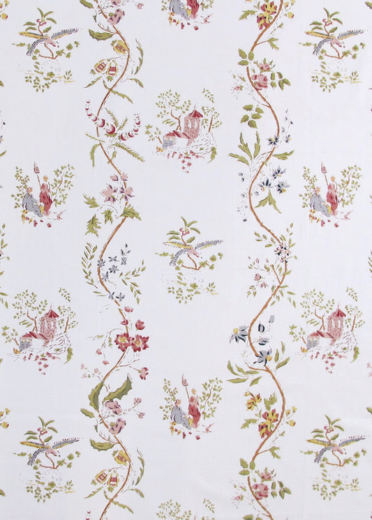 La Vigne Chinoise Fabric by Rose Cumming in Original Ecru