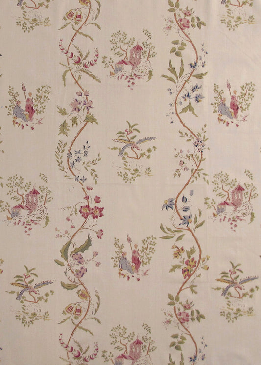 La Vigne Chinoise Fabric by Rose Cumming in Orginal Parchment