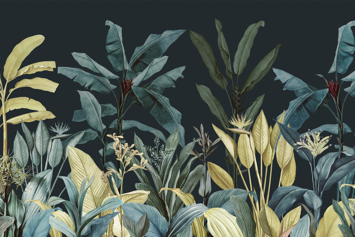 Redouté Dark mural by Hovia