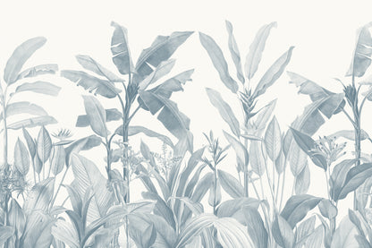 Redouté Blue mural by Hovia