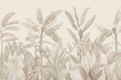 Redouté Neutral mural by Hovia