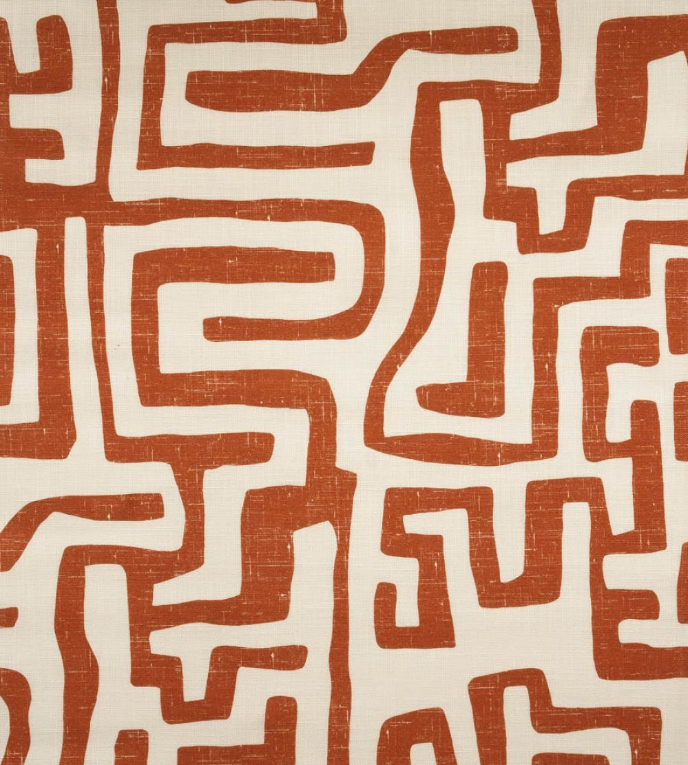 Reef Outdoor Fabric by Andrew Martin Lava