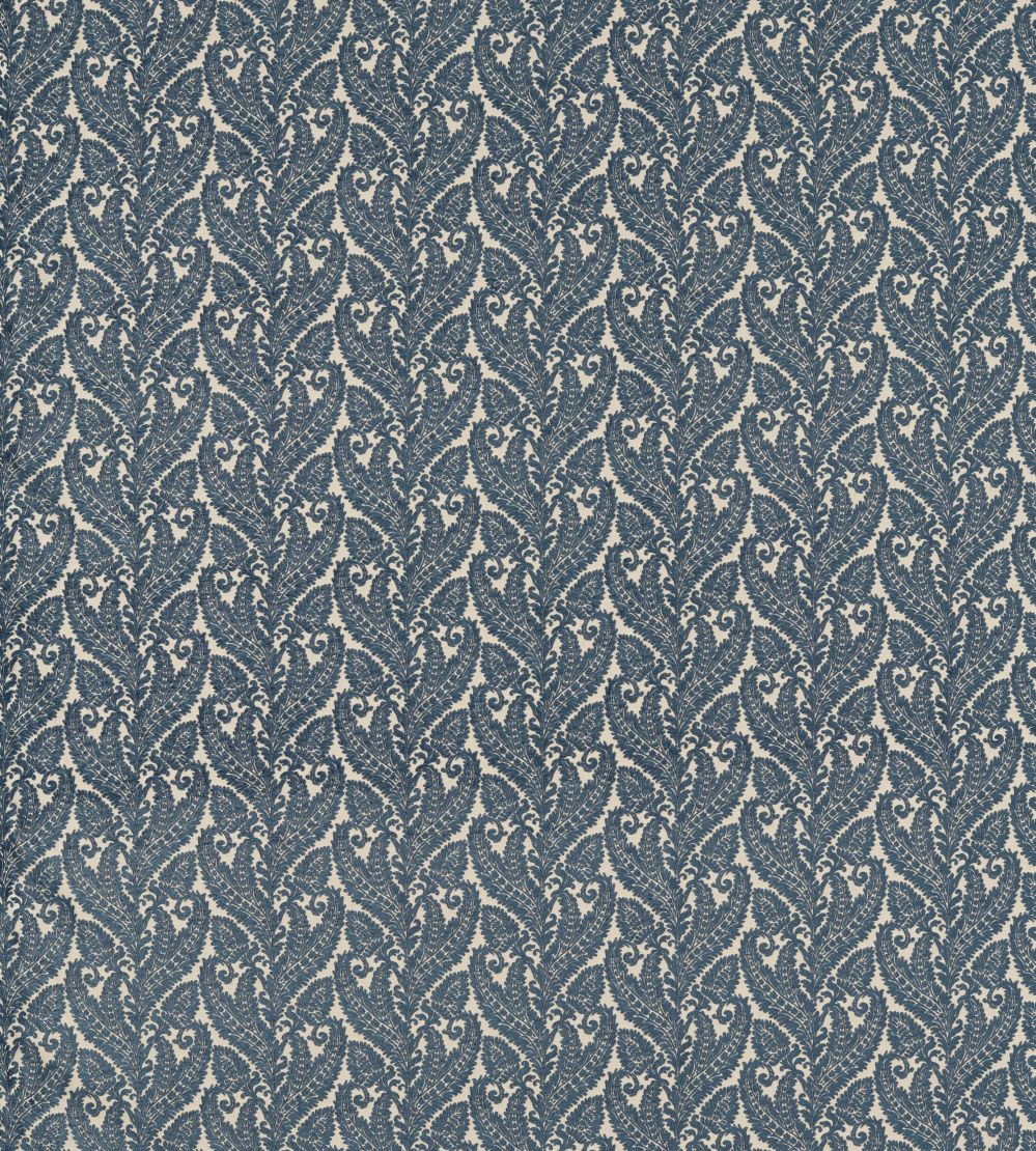 Regale Fabric by Clarke & Clarke Denim