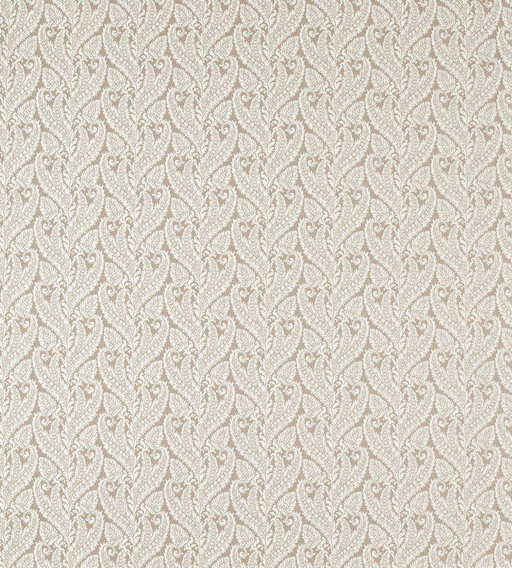 Regale Fabric by Clarke & Clarke Ivory/Mocha