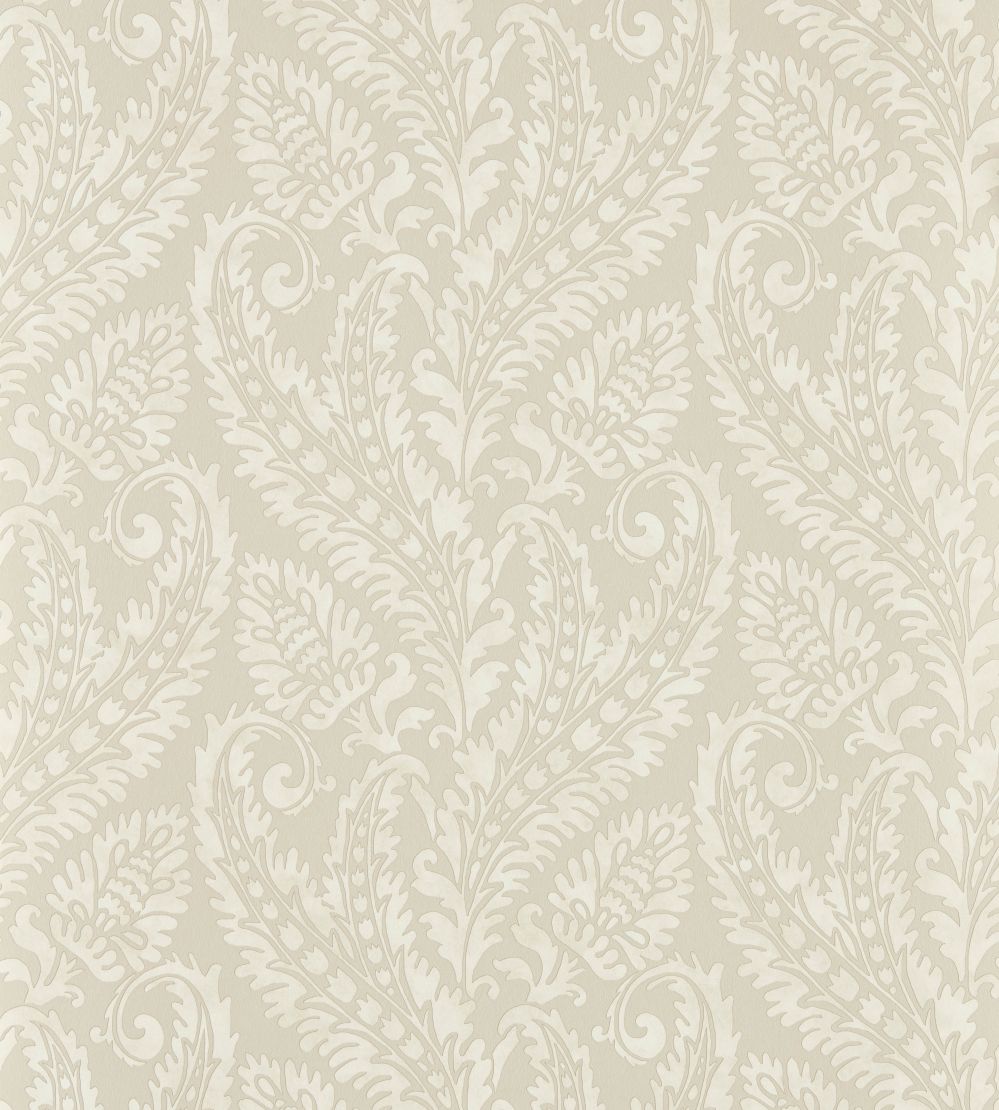 Regale Wallpaper by Clarke & Clarke Ivory/Mocha