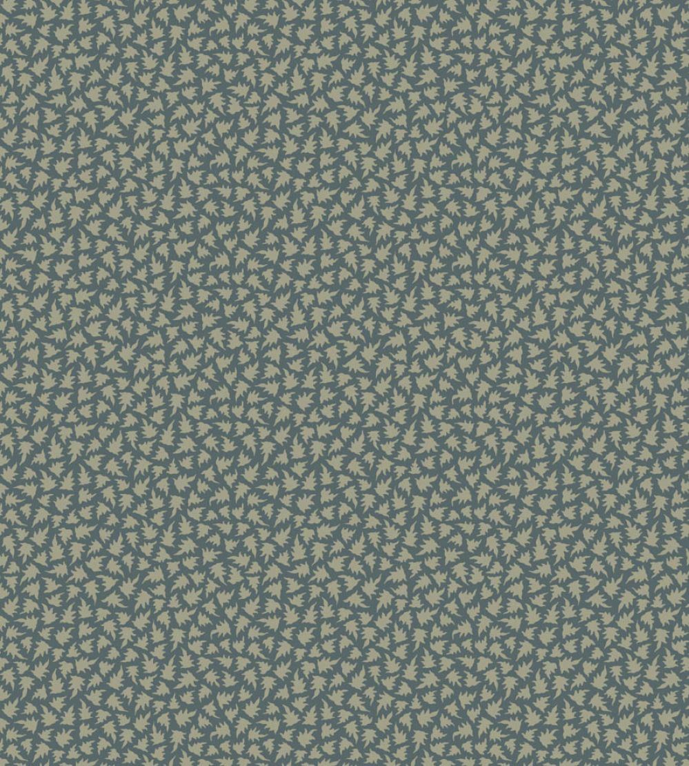 Renaissance Leaves Wallpaper by Farrow & Ball Inchyra Blue / Lichen