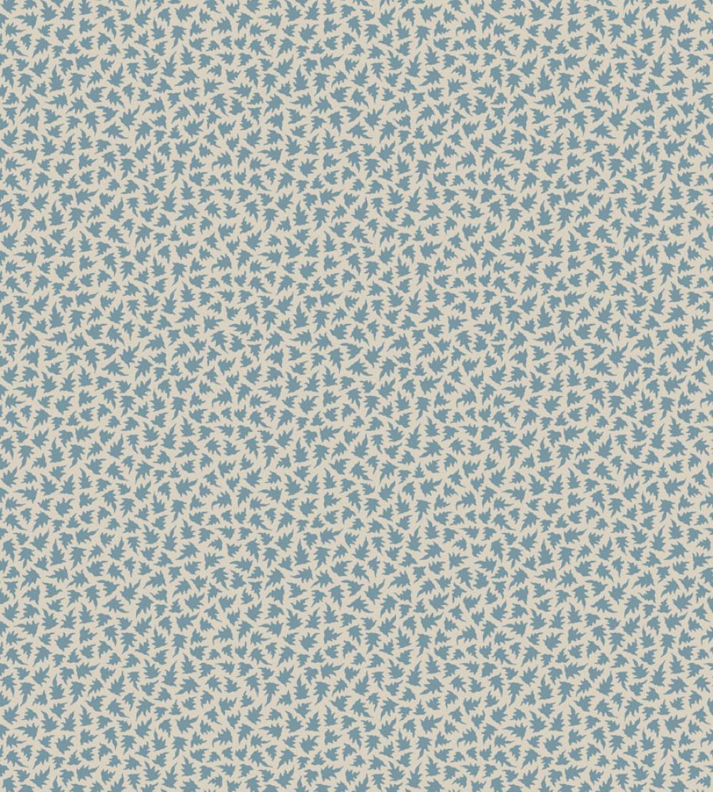 Renaissance Leaves Wallpaper by Farrow & Ball Shaded White / Stone Blue
