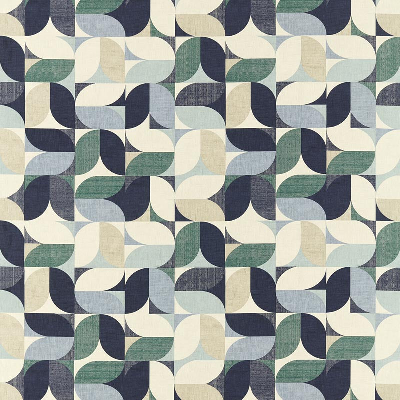 Reno Mineral/Navy fabric by Clarke & Clarke