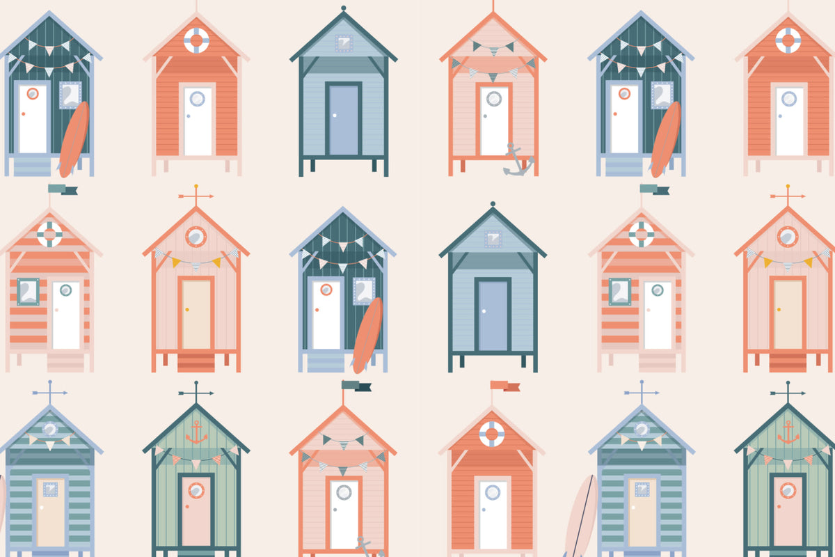 Resort Orange wallpaper by Hovia