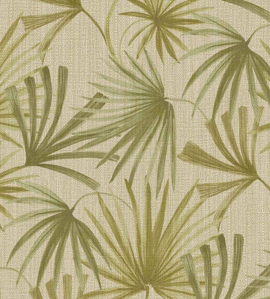 Retro Palms Wallpaper by Eijffinger Green
